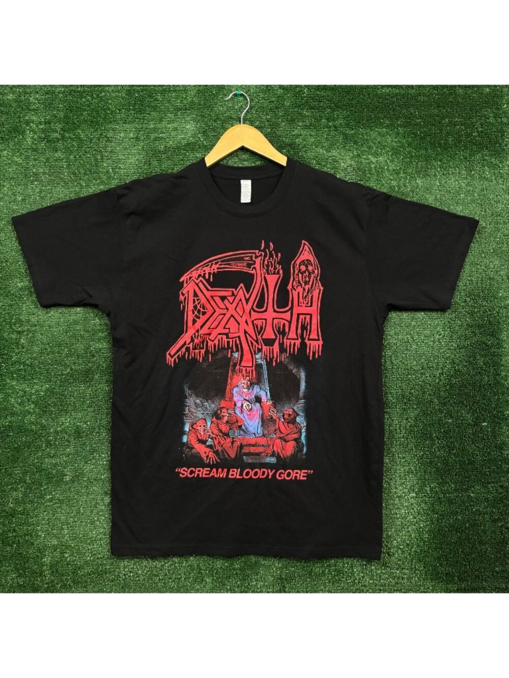 Death Scream Bloody Gore Death Metal Band T-Shirt Size Large
